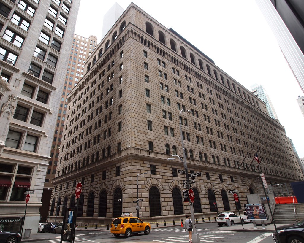 Gebäude der Federal Reserve Bank of New York, Manhattan, New York City